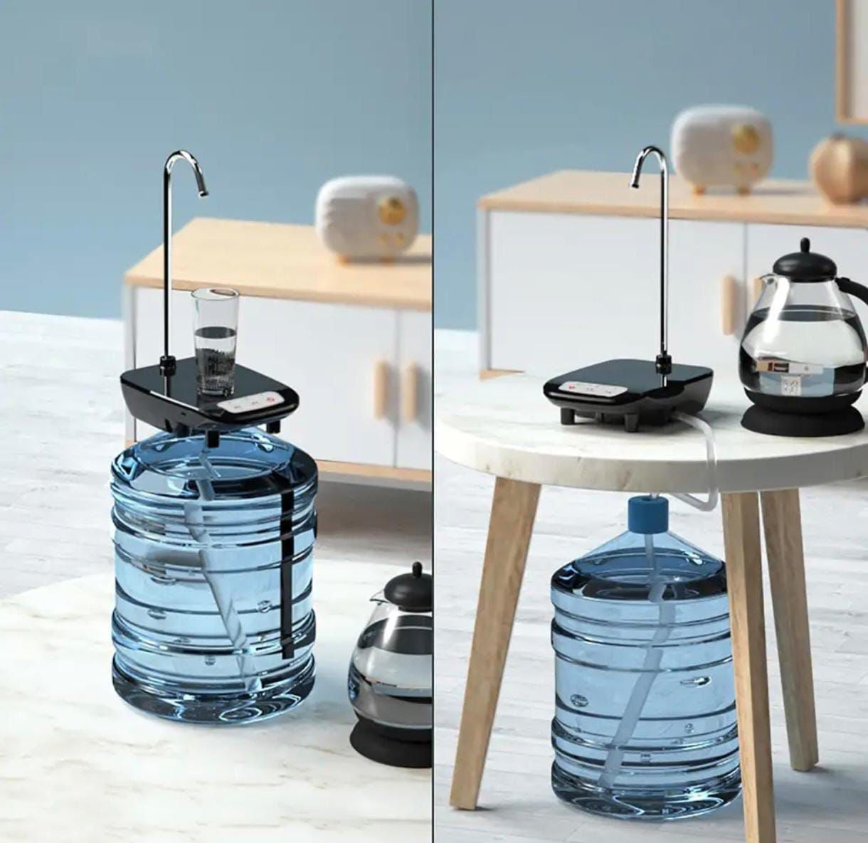 Dispensador de agua con base